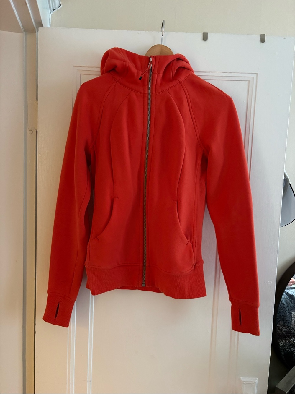 Lulu Lemon Orange Scuba Zip-Up